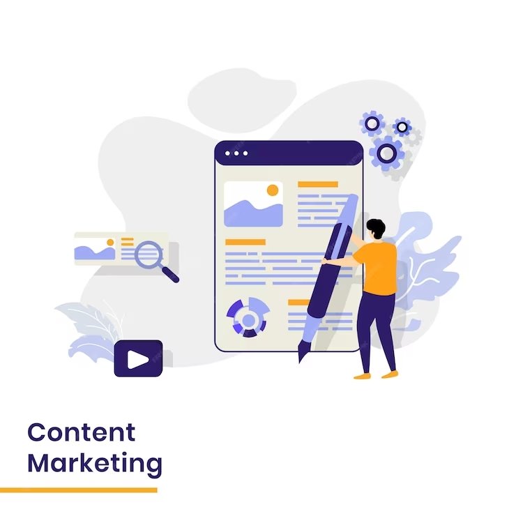 content marketing landing